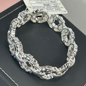Classic Silver Rope Link Bracelet